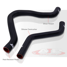 Load image into Gallery viewer, Mitsubishi Eclipse V6 2000-2004 Silicone Radiator Hoses Black