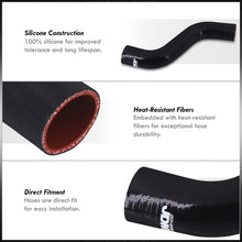 Load image into Gallery viewer, Mazda RX7 1993-1997 Silicone Radiator Hoses Black
