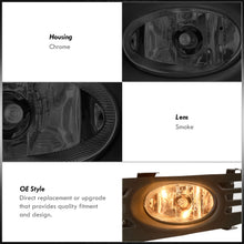 Load image into Gallery viewer, Honda Accord 2DR 2003-2005 Front Fog Lights Smoked Len (Includes Switch & Wiring Harness)