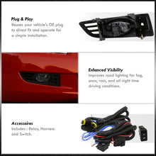 Load image into Gallery viewer, Honda Accord 2DR 2003-2005 Front Fog Lights Smoked Len (Includes Switch & Wiring Harness)