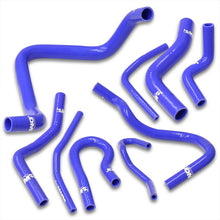Load image into Gallery viewer, Honda Civic 1992-2000 D-Series D15 D16 SOHC Silicone Radiator & Heater Hoses Set Blue