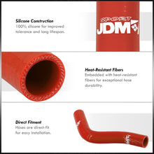 Load image into Gallery viewer, Honda Civic 1992-2000 D-Series D15 D16 SOHC Silicone Radiator Hoses Red