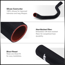 Load image into Gallery viewer, Chevrolet Corvette 5.7L LT1 V8 1991-1996 Silicone Radiator Hoses Black