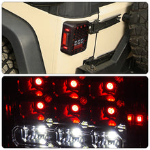 Load image into Gallery viewer, Jeep Wrangler JK 2007-2018 LED Tail Lights Chrome Housing Smoke Len
