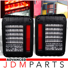 Load image into Gallery viewer, Jeep Wrangler JK 2007-2018 LED Tail Lights Black Housing Clear Len