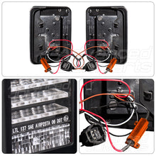 Load image into Gallery viewer, Jeep Wrangler JK 2007-2018 LED Tail Lights Black Housing Clear Len