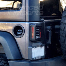 Load image into Gallery viewer, Jeep Wrangler JK 2007-2018 LED Tail Lights Black Housing Clear Len