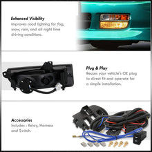 Load image into Gallery viewer, Honda Prelude 1997-2001 Front Fog Lights Smoked Len (Includes Switch & Wiring Harness)