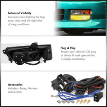 Load image into Gallery viewer, Honda Prelude 1997-2001 Front Fog Lights Yellow Len (Includes Switch & Wiring Harness)
