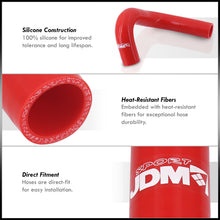 Load image into Gallery viewer, Datsun 240Z 1970-1973 / 260Z 1974-1975 Silicone Radiator Hoses Red