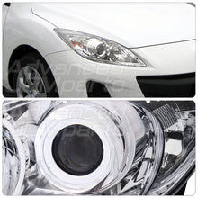Load image into Gallery viewer, Mazda 3 2010-2013 Factory Style Projector Headlights Chrome Housing Clear Len Clear Reflector (Halogen Models Only)