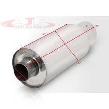 Load image into Gallery viewer, Universal 2.5" Inlet / 4.5" Straight Tip N1 Style Stainless Steel Exhaust Muffler