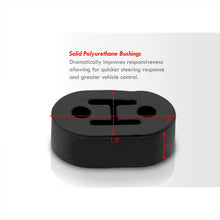 Load image into Gallery viewer, Universal 2 Bolt Hole Polyeurathane Exhaust Hanger Bushing Black