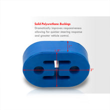 Load image into Gallery viewer, Universal 2 Bolt Hole Polyeurathane Exhaust Hanger Bushing Blue