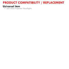 Load image into Gallery viewer, 7" Universal LED Halo Projector Headlights Black Housing Clear Len