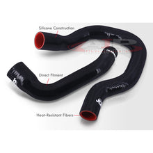Load image into Gallery viewer, Jeep Cherokee XJ 4.0L 1991-2001 Silicone Radiator Hoses Black