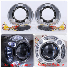 Load image into Gallery viewer, Universal DIY LED DRL Halo 2.5"-3" Projector Shroud Kit (White / Amber)