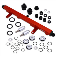 Load image into Gallery viewer, JDM Sport Nissan 240SX S14 1995-1998 SR20DET Fuel Rail Red with Black Fittings