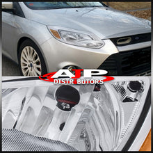Load image into Gallery viewer, Ford Focus 2012-2014 Factory Style Headlights Chrome Housing Clear Len Amber Reflector