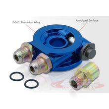 Load image into Gallery viewer, Universal Oil Filter Cooler Sandwich Relocator Adapter Plate with Thermostat Controller Blue