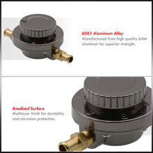 Load image into Gallery viewer, Manual Gunmetal Adjustable Fuel Pressure Regulator For Any Carburetor Engine