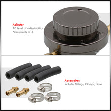 Load image into Gallery viewer, Manual Gunmetal Adjustable Fuel Pressure Regulator For Any Carburetor Engine
