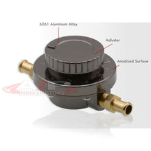 Load image into Gallery viewer, Manual Gunmetal Adjustable Fuel Pressure Regulator For Any Carburetor Engine