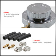Load image into Gallery viewer, Manual Silver Adjustable Fuel Pressure Regulator For Any Carburetor Engine
