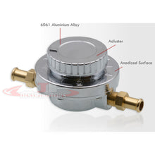 Load image into Gallery viewer, Manual Silver Adjustable Fuel Pressure Regulator For Any Carburetor Engine