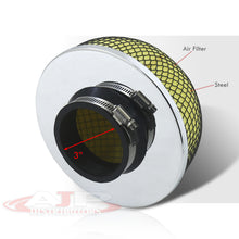Load image into Gallery viewer, Universal 3inch Mushroom Style Filter Yellow Foam/Black Mesh
