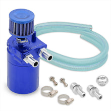 Load image into Gallery viewer, Universal 200ML Cylinder Oil Catch Can Tank 5"x3.25"x3.25" with Breather Filter & Dipstick Blue