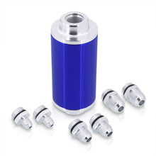 Load image into Gallery viewer, Universal High Flow Inline Fuel Filter Kit Blue