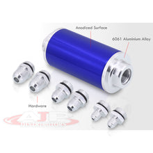 Load image into Gallery viewer, Universal High Flow Inline Fuel Filter Kit Blue