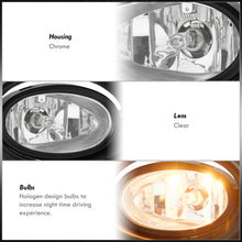 Load image into Gallery viewer, Honda Accord 4DR 2001-2002 Front Fog Lights Clear Len (Includes Switch & Wiring Harness)