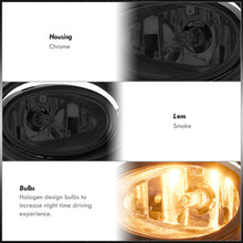 Load image into Gallery viewer, Honda Accord 4DR 2001-2002 Front Fog Lights Smoked Len (Includes Switch & Wiring Harness)