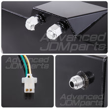 Load image into Gallery viewer, Universal 60 Liter / 15 Gallon Black Aluminum Fuel Cell Tank W/ Chrome Cap