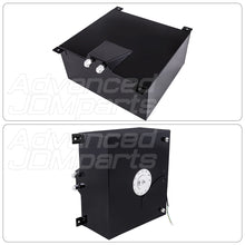 Load image into Gallery viewer, Universal 40 Liter / 10 Gallon Black Aluminum Fuel Cell Tank W/ Chrome Cap