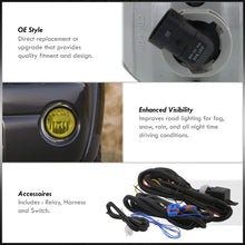 Load image into Gallery viewer, Toyota Tacoma 2005-2011 / Tundra 2007-2013 Front Fog Lights Yellow Len (Includes Switch & Wiring Harness)