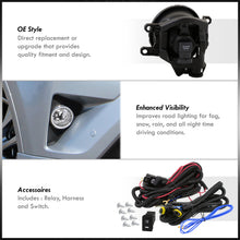 Load image into Gallery viewer, Toyota RAV4 2016-2018 Front Fog Lights Clear Len (Includes Switch & Wiring Harness)