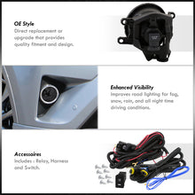 Load image into Gallery viewer, Toyota RAV4 2016-2018 Front Fog Lights Smoked Len (Includes Switch & Wiring Harness)