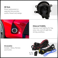 Load image into Gallery viewer, Toyota Yaris 2015-2017 Front Fog Lights Smoked Len (Includes Switch & Wiring Harness)