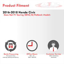Load image into Gallery viewer, Honda Civic (Excluding Sport, SI, & Type-R Models) 2016-2018 Front Fog Lights Smoked Len (Includes Switch & Wiring Harness)