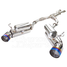 Load image into Gallery viewer, Infiniti G35 Coupe 2003-2007 / Nissan 350Z 2003-2009 Hi-Power Style Dual Tip Stainless Steel Catback Exhaust System Burnt Tip (Piping: 2.25" / 58mm | Tip: 4.5")