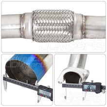 Load image into Gallery viewer, Infiniti G35 Coupe 2003-2007 / Nissan 350Z 2003-2009 Hi-Power Style Dual Tip Stainless Steel Catback Exhaust System Burnt Tip (Piping: 2.25" / 58mm | Tip: 4.5")