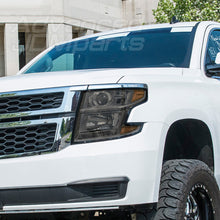 Load image into Gallery viewer, Chevrolet Suburban 2015-2020 / Suburban 3500HD 2016-2019 / Tahoe 2015-2020 Factory Style Projector Headlights Chrome Housing Smoke Len Amber Reflector (Halogen Models Only)