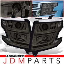 Load image into Gallery viewer, Chevrolet Suburban 2015-2020 / Suburban 3500HD 2016-2019 / Tahoe 2015-2020 Factory Style Projector Headlights Chrome Housing Smoke Len Clear Reflector (Halogen Models Only)