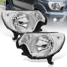 Load image into Gallery viewer, Toyota Tacoma 2012-2015 Factory Style Headlights Chrome Housing Clear Len Clear Reflector