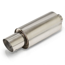 Load image into Gallery viewer, Universal 2.5" Inlet / 4" Slant Tip N1 Style Stainless Steel Exhaust Muffler Chrome
