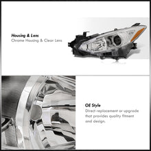Load image into Gallery viewer, Mazda 3 2014-2016 Factory Style Projector Headlights Chrome Housing Clear Len Amber Reflectors (Halogen Models Only)