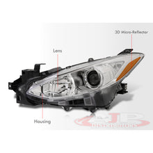 Load image into Gallery viewer, Mazda 3 2014-2016 Factory Style Projector Headlights Chrome Housing Clear Len Amber Reflectors (Halogen Models Only)